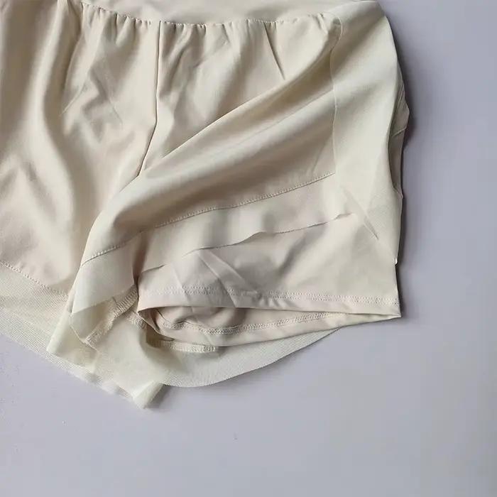 Short de sport d'été 2 en 1 pour femmes