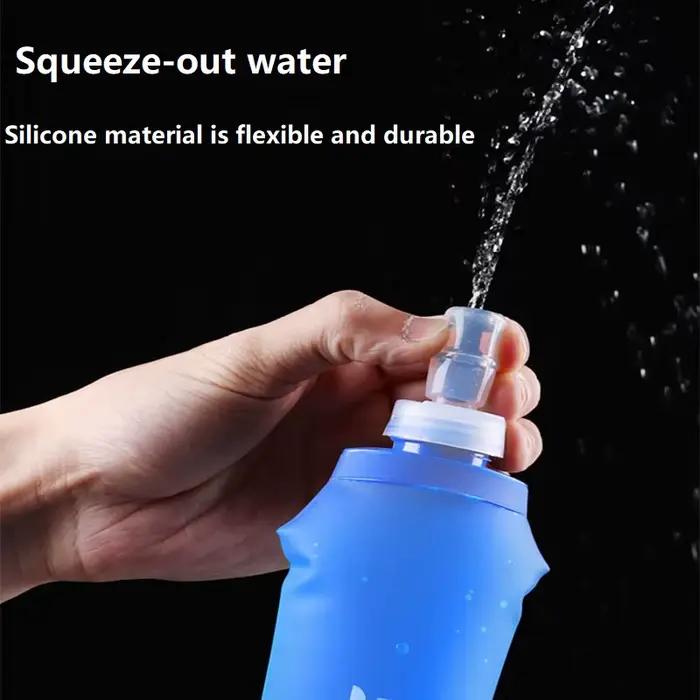 Bouteille de course 500ml flacon souple pour course à pieds, randonnées et entraînements en plein air capacité variable couleurs douces