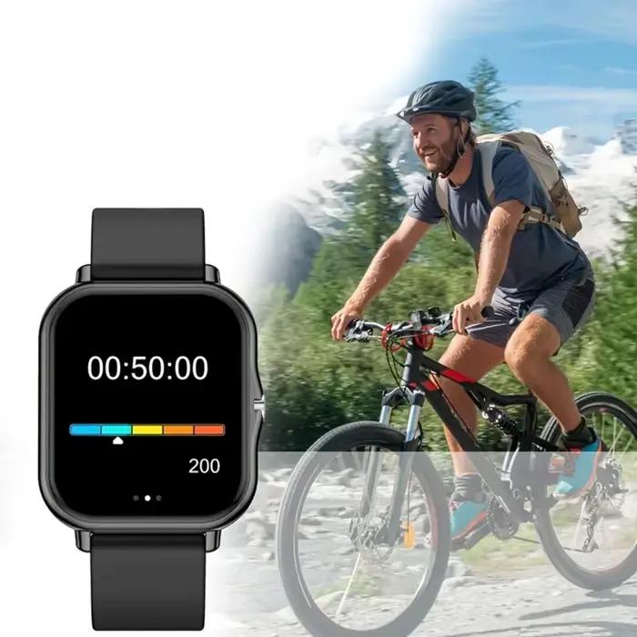 Montre connectée en alliage pour hommes et femmes