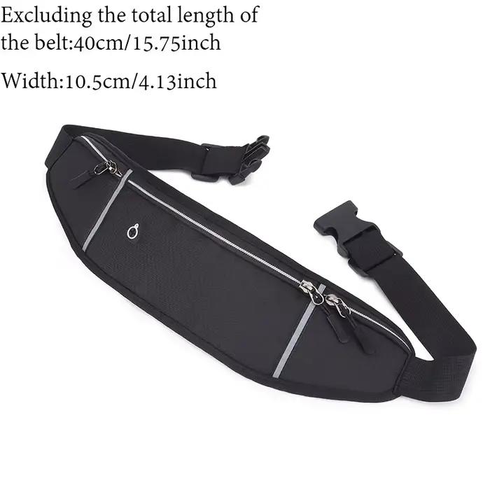 Sac banane unisexe pour sports de plein air, sac de taille pour écouteurs, idéal pour les voyages, la course et le shopping, rangement pratique pour téléphones et clés