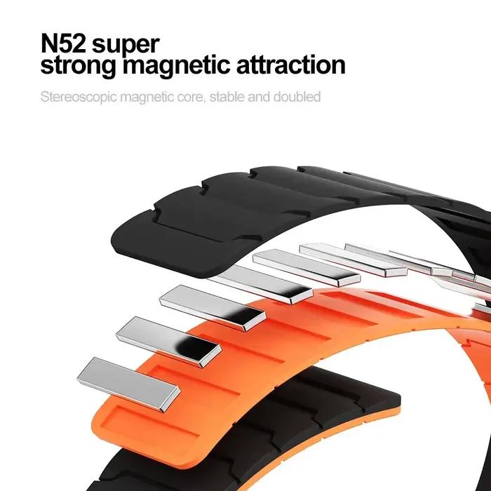Bracelet magnétique en silicone 20 mm 22 mm pour Garmin Forerunner 170 70 165 970 965 255