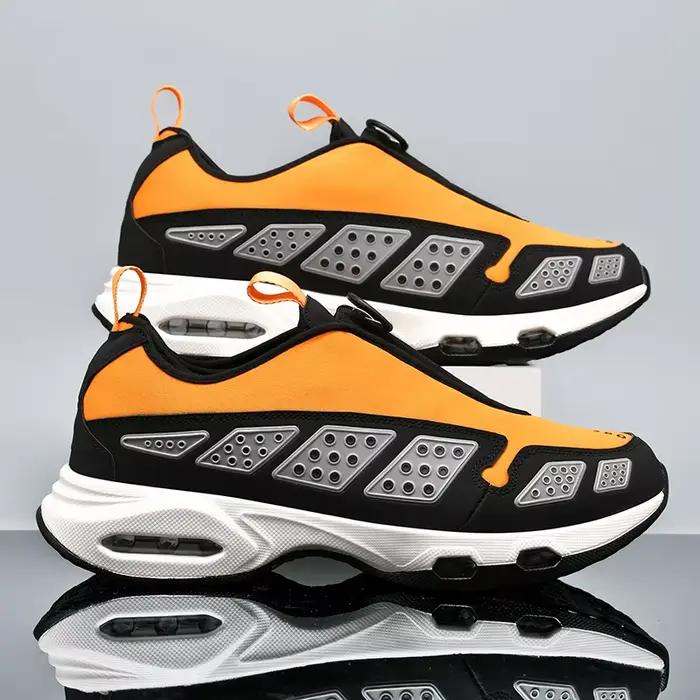 Chaussures de course pour hommes mode confortable sportif respirant haute qualité rebond épais semelle souple loisirs maille hommes chaussures de sport pour demi-marathon occasions spéciales