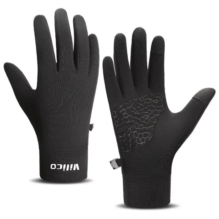 Gants de course antidérapants en tricot chaud pour écran tactile