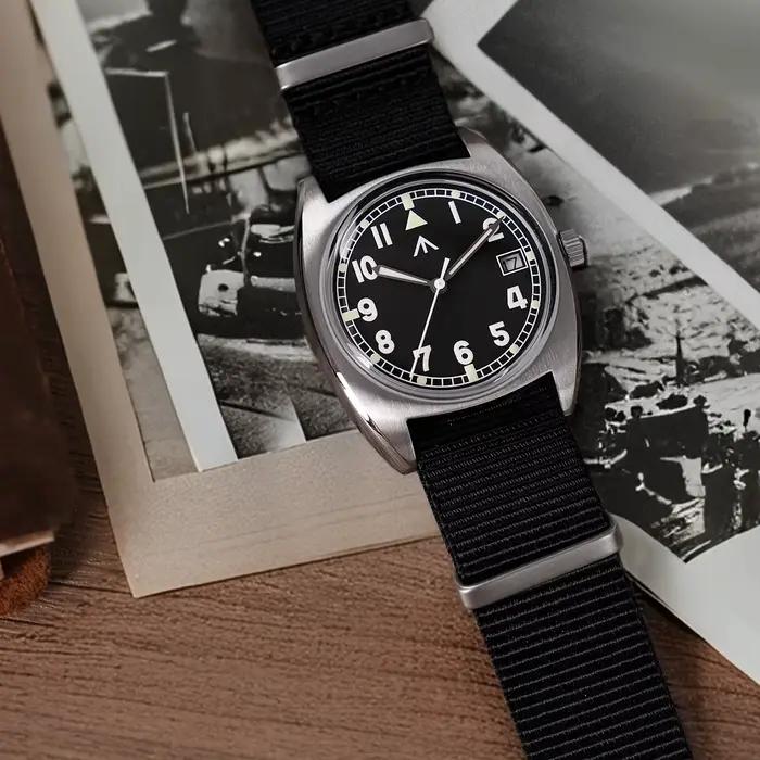 Militado ML17 hommes montres militaires mis5 Super 2035/GL12 mouvement à Quartz montre Luminova 100m montre-bracelet étanche boîte-cadeau