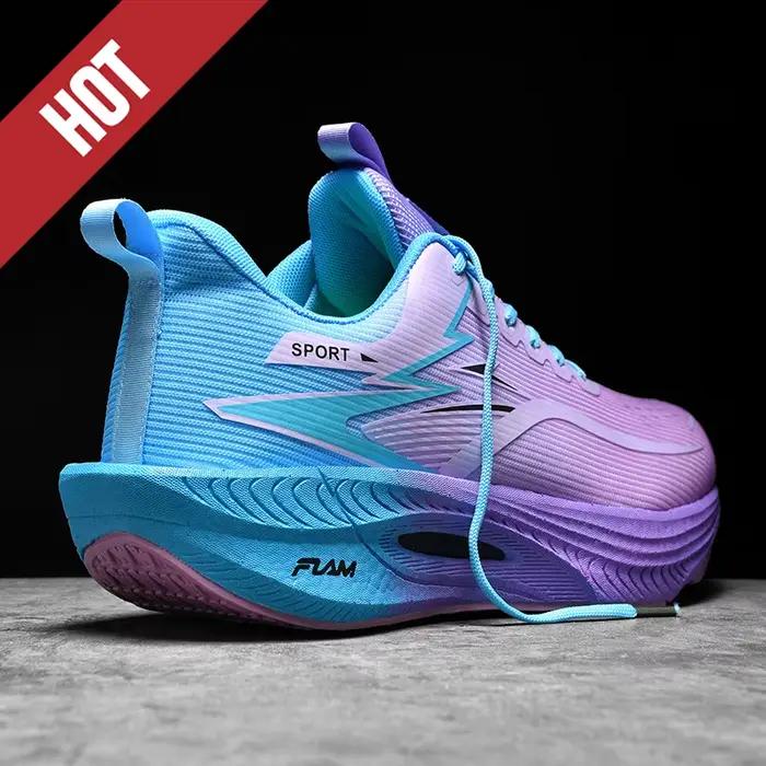 Hommes chaussures de course de sport Marathon coussin d'air respirant léger confortable femmes en plein Air athlétique baskets Jogging Tenis