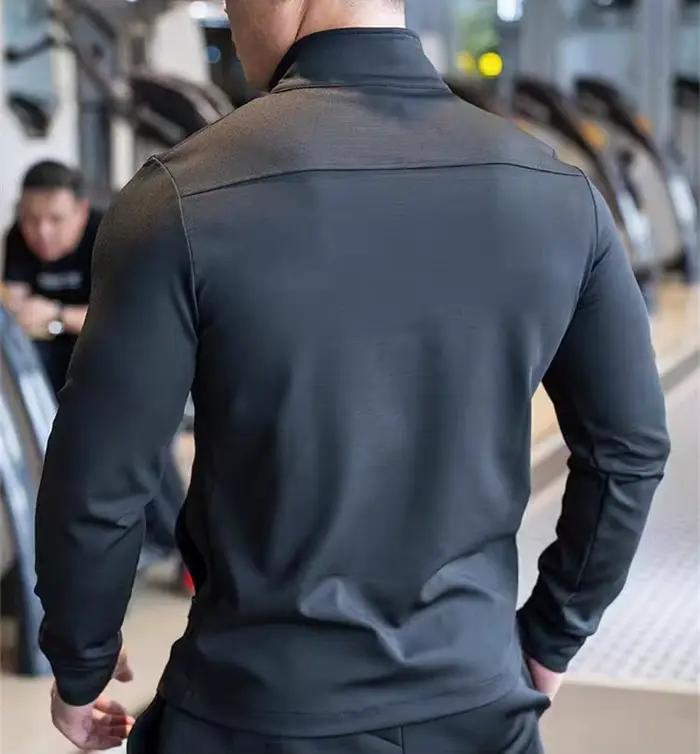 Hommes Gym Fitness hauts de haute qualité course veste de sport entraînement en plein air formation sweat