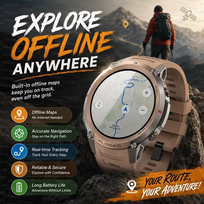 Montre connectée GPS intégrée