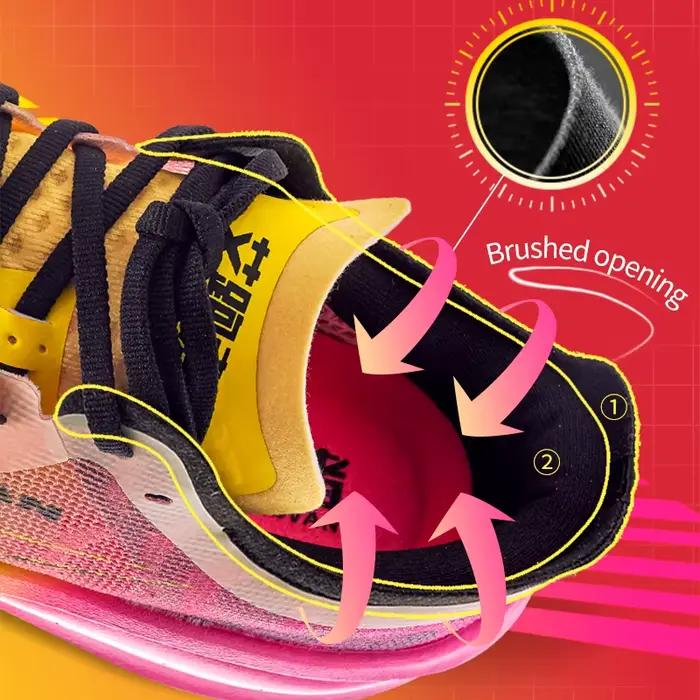 IRUNSVAN chaussures de course Marathon avec plaque de carbone pleine paume absorbant les chocs