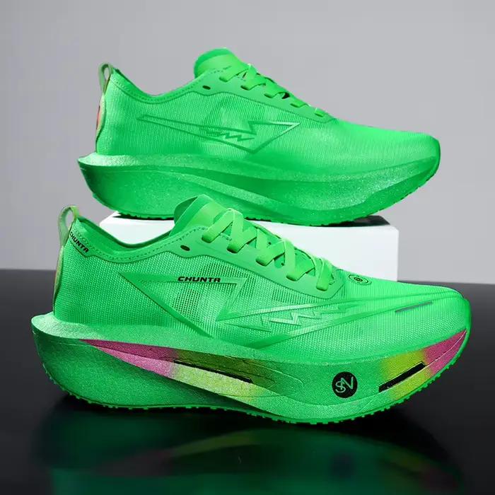 Chaussures de course sportives à plaque de carbone spécialisée pour marathon