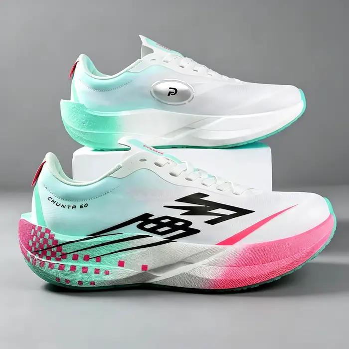 Chaussures de course pour hommes, semelle en carbone, marathon, sport, respirantes, légères, confortables pour femmes, baskets athlétiques Chunta6.0