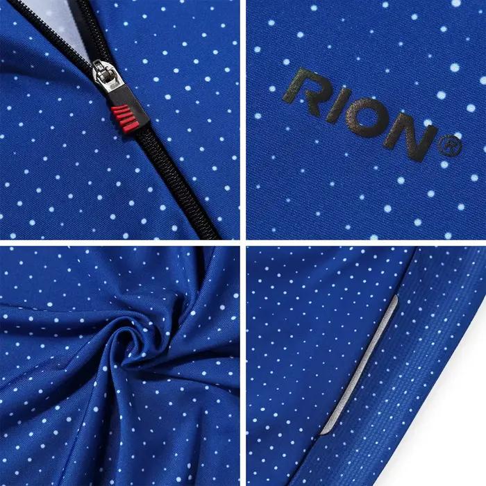Maillot de cyclisme Rion homme respirant séchage rapide anti-transpiration avec poche arrière pour printemps été