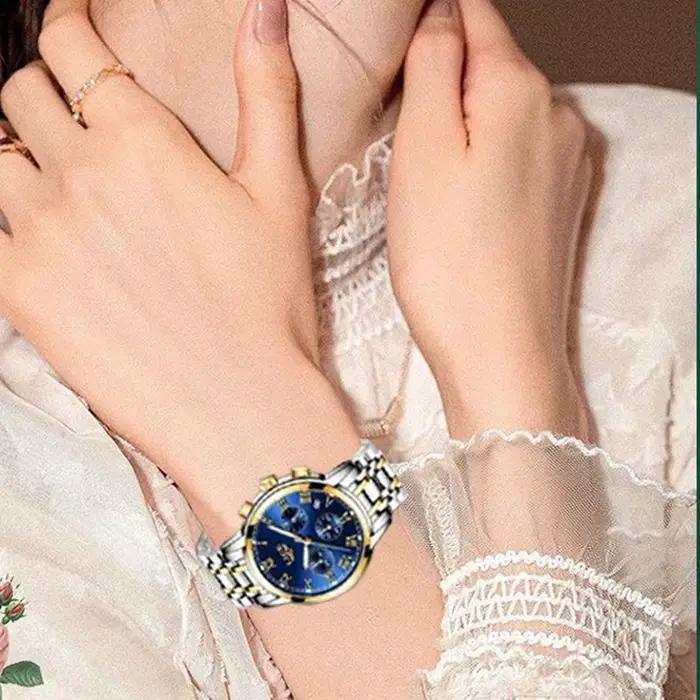 LIGE 2024 nouvelle mode femmes montres haut pour femme marque de luxe créatif en acier