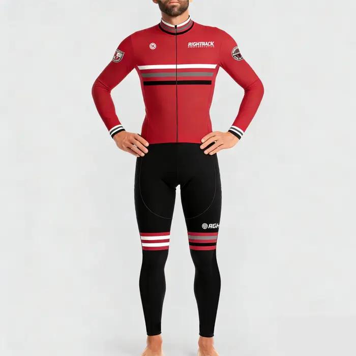Combinaison de triathlon d'hiver en polaire thermique