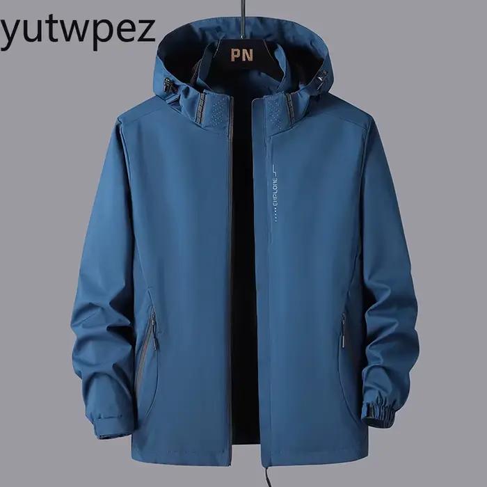 Veste de pluie imperméable et coupe-vent légère à capuche pour la randonnée