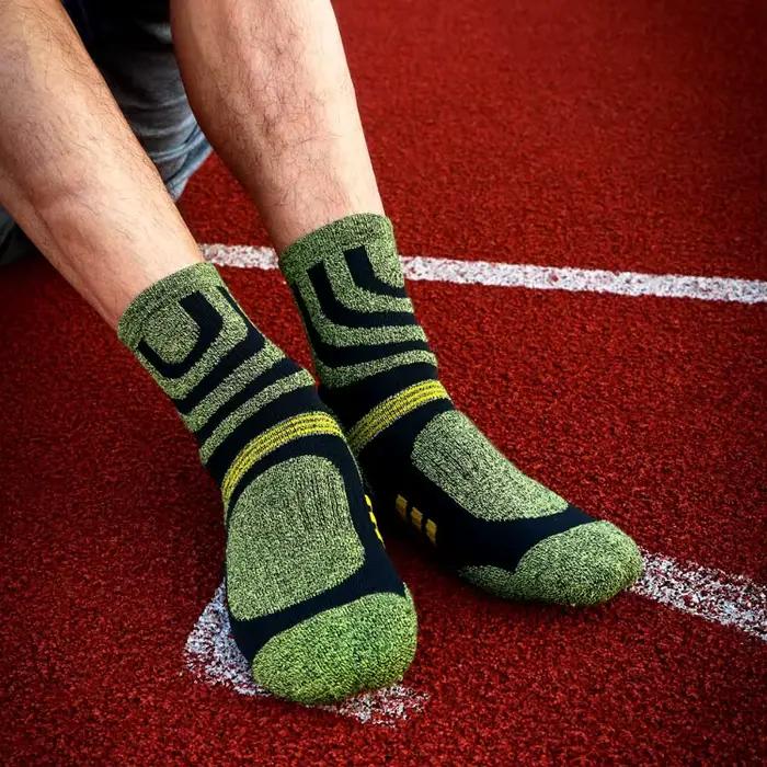 Hommes Anti Blister automne hiver Terry chaussettes Sports de plein air course cyclisme Marathon Camping Trekking Rugby