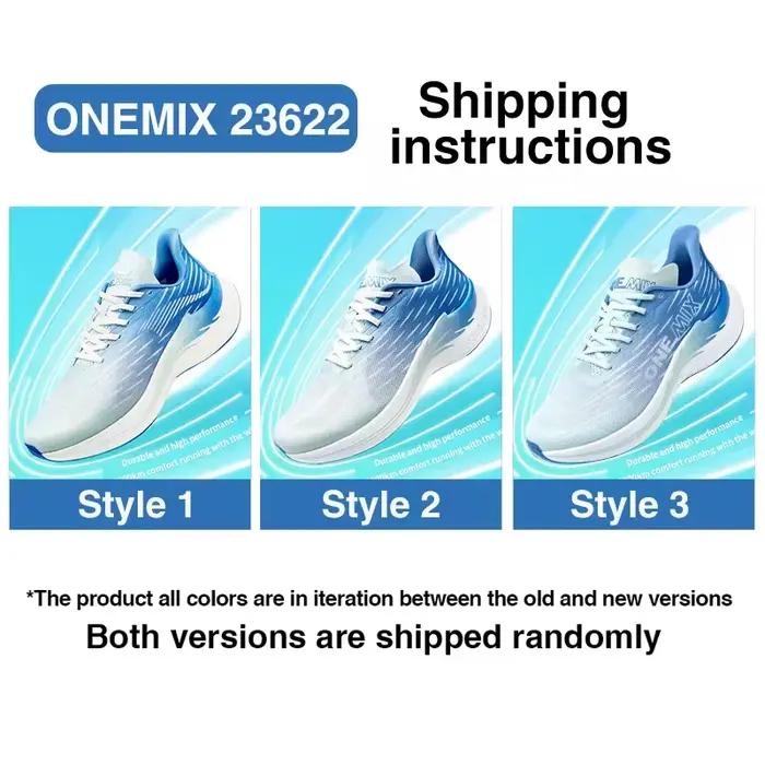 Onemix-Chaussures de course légères et respirantes pour homme et femme
