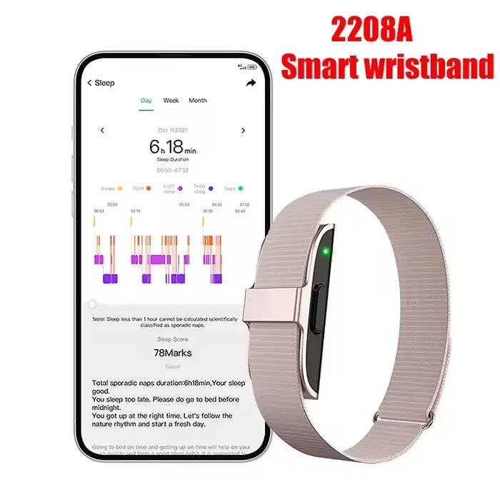 2208A Bracelet intelligent fréquence cardiaque tensiomètre podomètre Sport Fitness Tracker pour hommes femmes