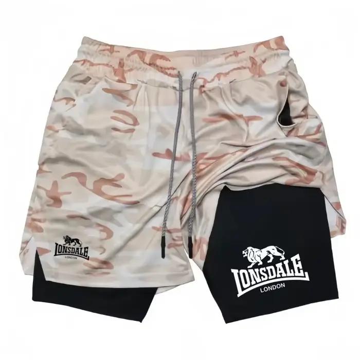 Shorts de course 2-en-1 pour hommes