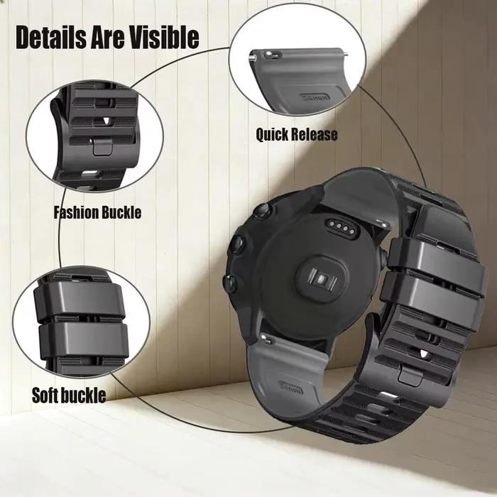 Bracelet de montre en Silicone de 24mm