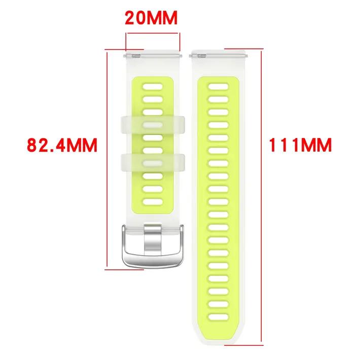 Bracelet étanche pour Garmin Forerunner 165 / 245 / 158 / 55 / 645 Music / 570 42mm