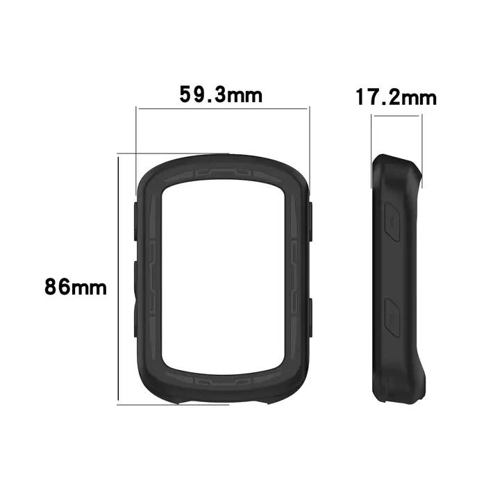 Étui 2 en 1 + Glass-2Pcs guatémaltèque pour Garmin Edge 540 / 840 GPS Vélo Chronomètre Protecteur d'écran Film de verre et housse en silicone