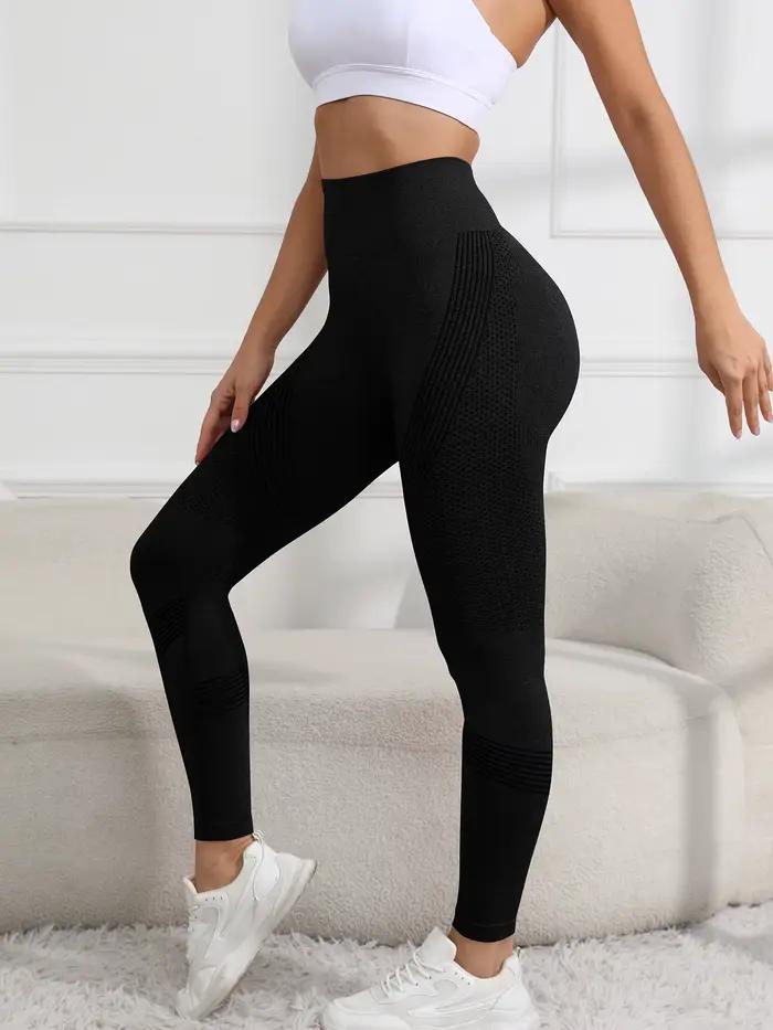 Leggings de Fitness pour femmes, pantalons de Fitness froissés sans couture