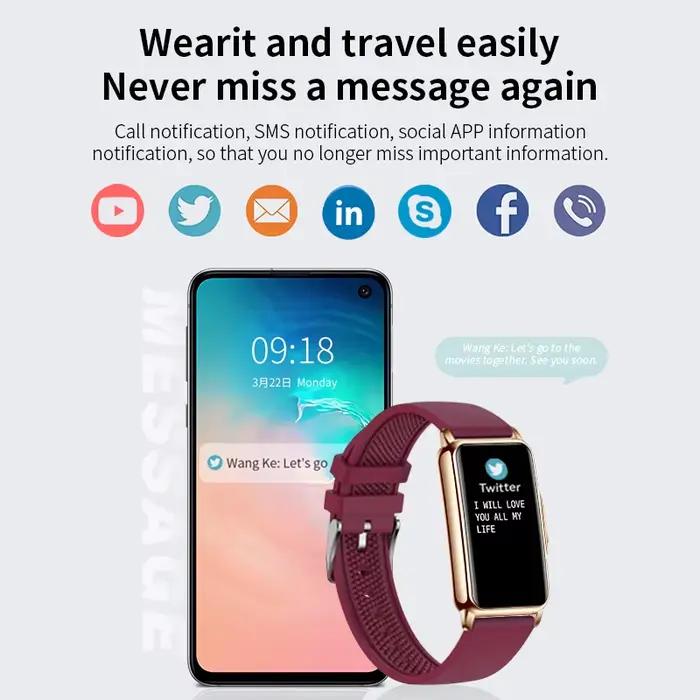 Montre connectée LIGE pour femmes et hommes