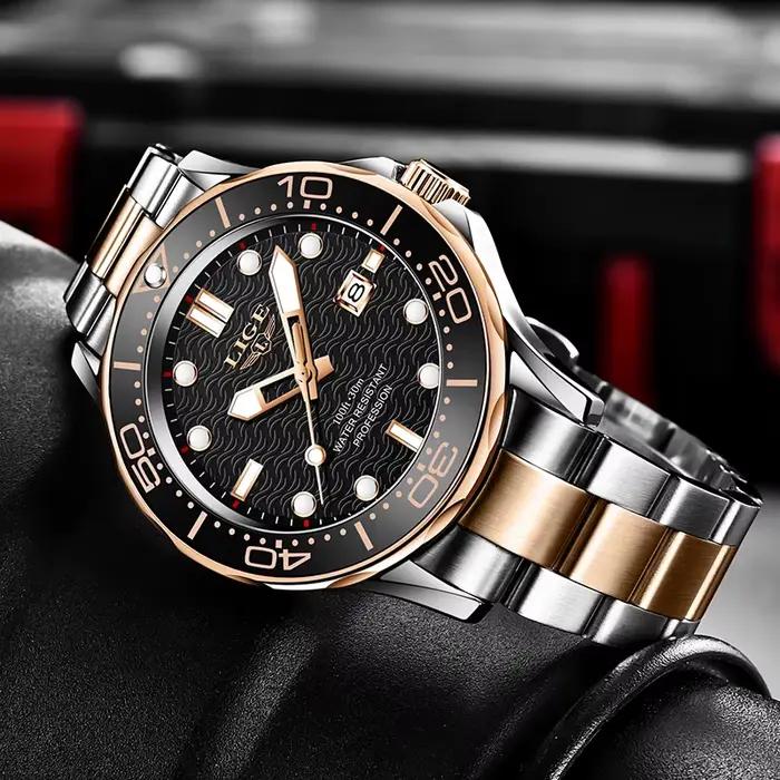 Montre-bracelet de sport 2026 pour homme LIGE, montre homme de marque supérieure en acier inoxydable étanche, montre-bracelet militaire à quartz, Montre Homme