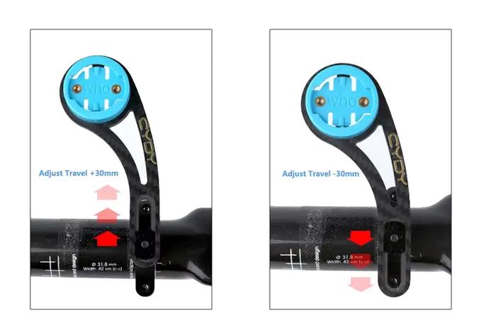 CYDY Garmin Mount Edge 130 200 520 ordinateur de vélo support en carbone