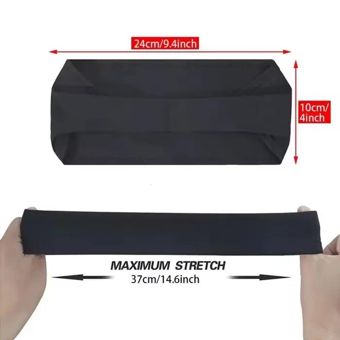 Bandeaux de sport couleur unie élastique antidérapant séchage rapide entraînement Fitness Yoga unisexe bandeau bandeau Bandana accessoires de cheveux