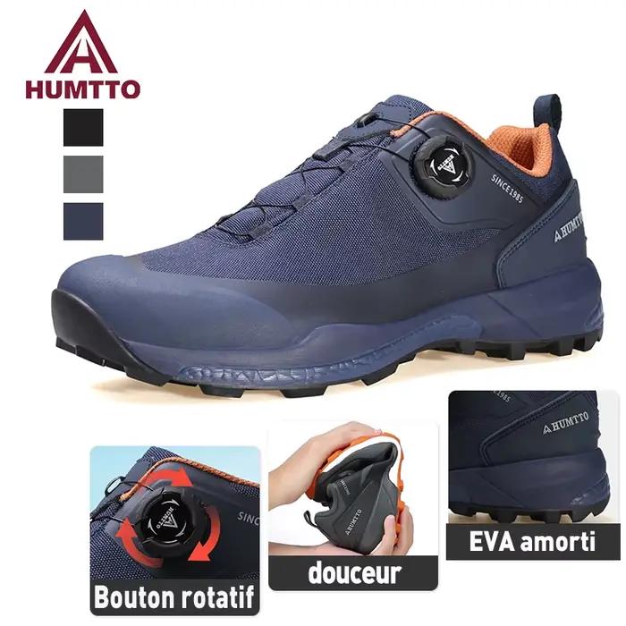 Baskets de sport imperméables pour hommes, chaussures de course respirantes, de luxe, avec amortissement et soutien, pour course légère, décontractées et durables, pour coureurs professionnels et amateurs