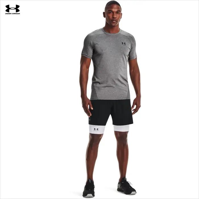 Under Armour HeatGear Original ®   Shorts de compression pour homme, 6 pouces de long, anti-transpiration, sous-vêtements élastiques pour la course à pied et la salle de sport