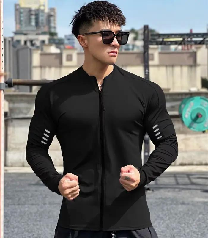 Veste de fitness à manches longues pour hommes