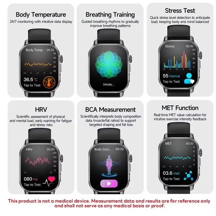 Nouvelle Montre Connectée 2026 pour Hommes et Femmes : Diagnostic ECG