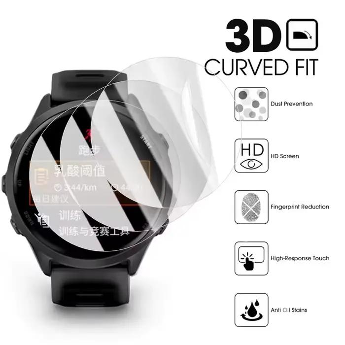 Film Hydrogel pour montre Garmin Forerunner 165 970 965 945 935 220 225 230 235 255s 735XT 620 630