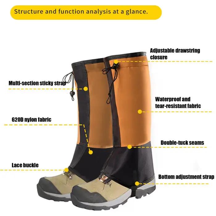 Guêtres imperméables pour la randonnée