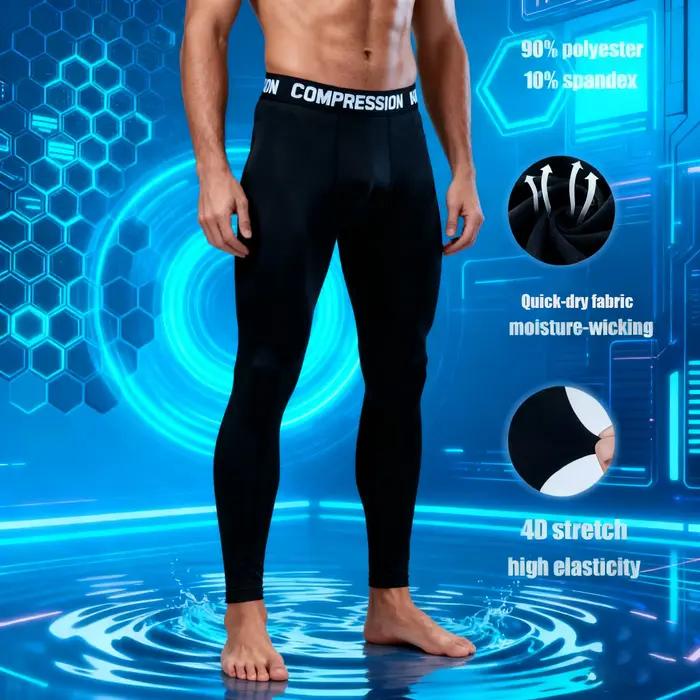 Pantalons de Compression de sport pour hommes