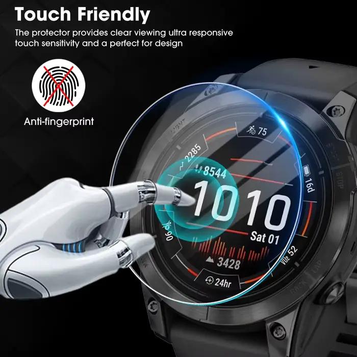 Verre trempé HD pour montres intelligentes Garmin Fenix 8/7/7S/7X/6/6S/6X/5/5S/5X Forerunner 45 245 255 265 645 - Film protecteur d'écran