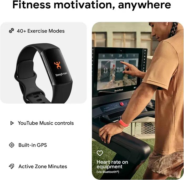 Fitbit Charge 6 Smart Fitness Tracker avec ECG