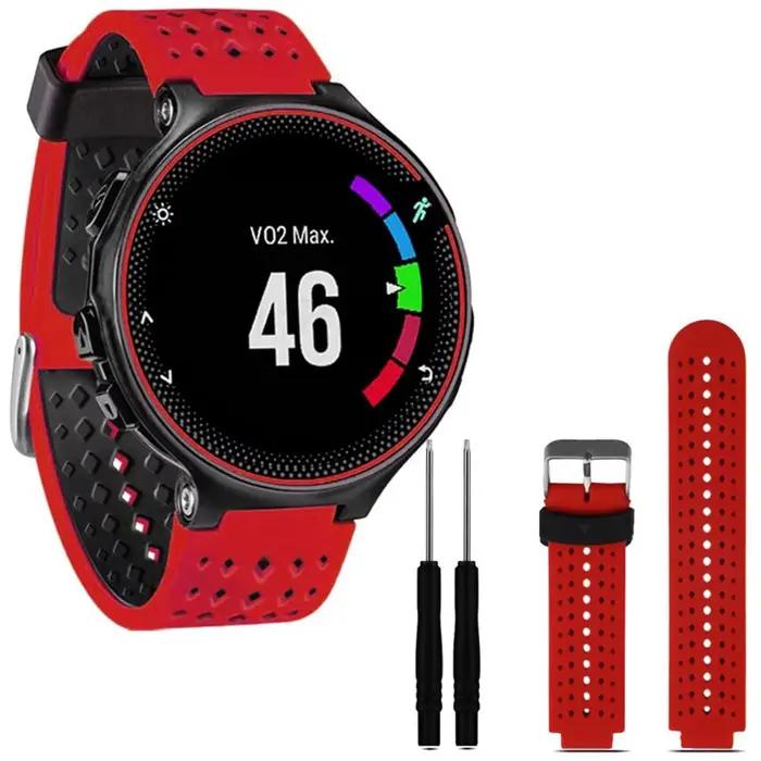 Bracelet de montre en silicone pour Garmin Forerunner 235 220 230 620 630 735XT approche S20 S5 S6 bracelet de montre intelligent avec accessoires d'outils multicolore confortable et durable pour homme et femme