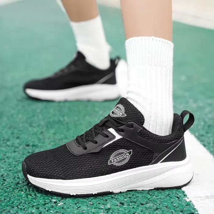 Chaussures de course pour hommes, baskets de sport respirantes, légères et confortables, avec coussin d'air et plaque en carbone, pour marathon, pour femmes, pour l'athlétisme en plein air