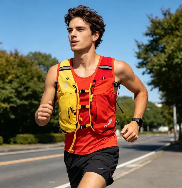 Sac à dos d'hydratation ultraléger 15L pour course à pied en extérieur