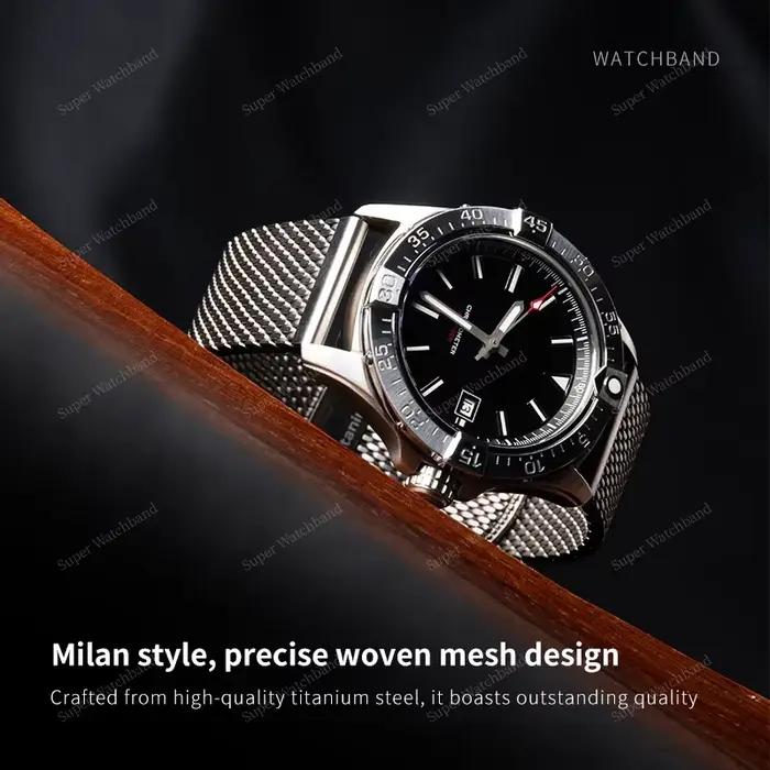 Bracelet de montre en acier titane ultraléger