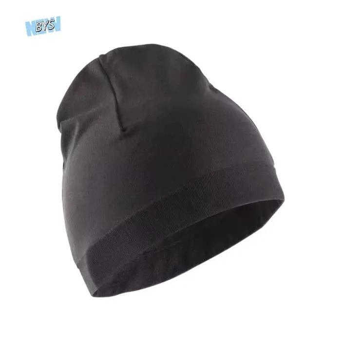 Skullcaps hiver course chapeaux plus chaud couleur unie Sport casquette course hiver Absorption de la sueur coupe-vent Sport Bonnet hiver automne