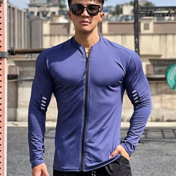 Veste de fitness à manches longues pour hommes