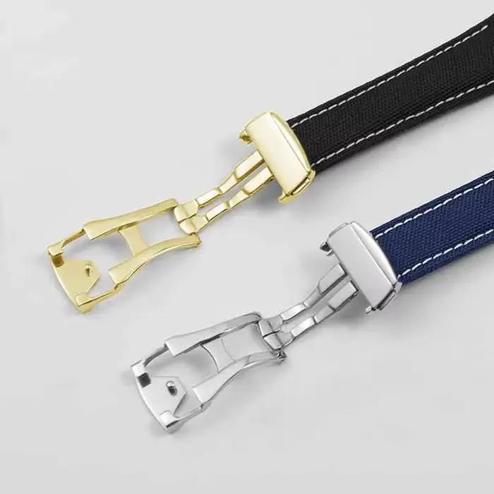 Bracelet de montre pour Omega Speedmaster Snoopy 310 en nylon avec fermoir en acier pour montres traditionnelles couleurs variées occassions multiples