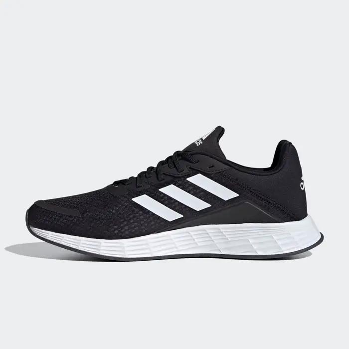 Chaussures de course Adidas Duramo SL pour hommes, confortables et durables, polyesters modernes pour des foulées fluides, idéales pour les entraînements et compétitions, disponibles en plusieurs tailles et couleurs