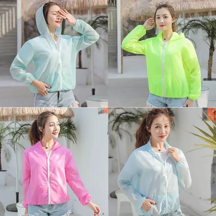 Veste d'été pour femmes, manteau de protection solaire, Anti-UV, séchage rapide, coupe-vent pour le sport, cyclisme, course à pied, chemise de protection solaire