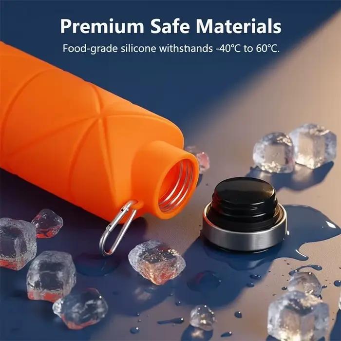 Gourde souple en silicone de 700 ml pour la course à pied YDSH05