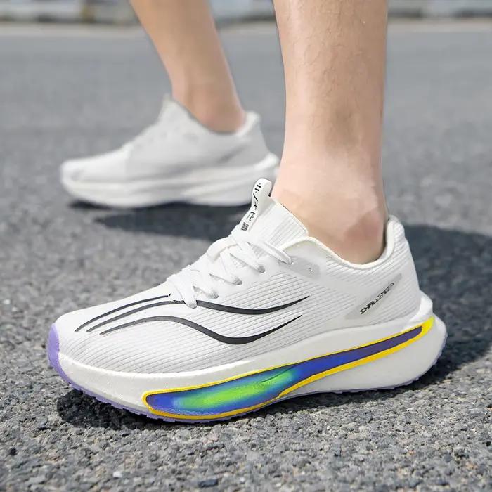 Chaussures de course pour hommes avec plaque en carbone